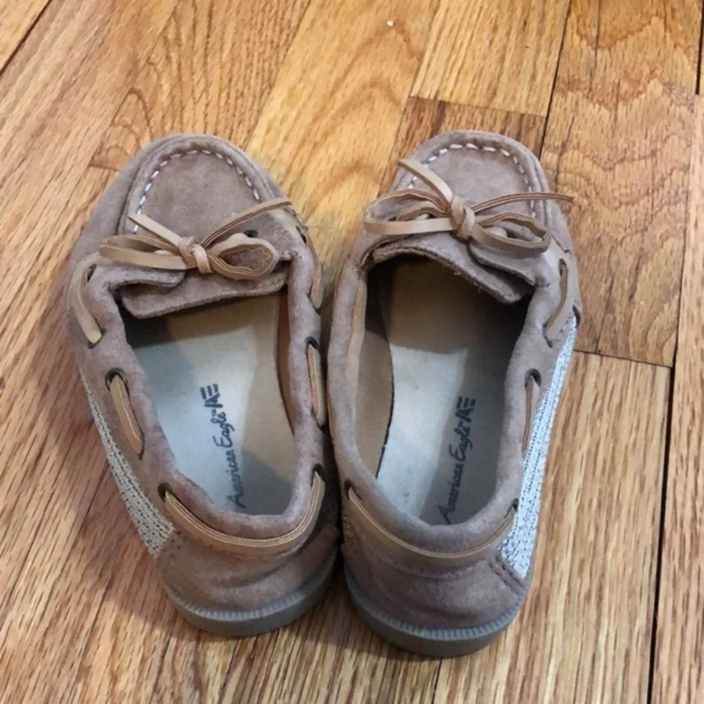 American Eagle girls size 10 moccasins‎ slip on house slippers FINAL PRICE